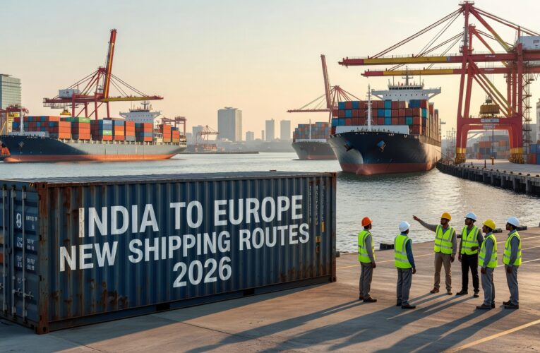 India to Europe new shipping routes 2026