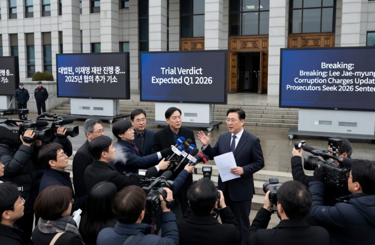 Lee Jae-myeong trial updates 2025-2026