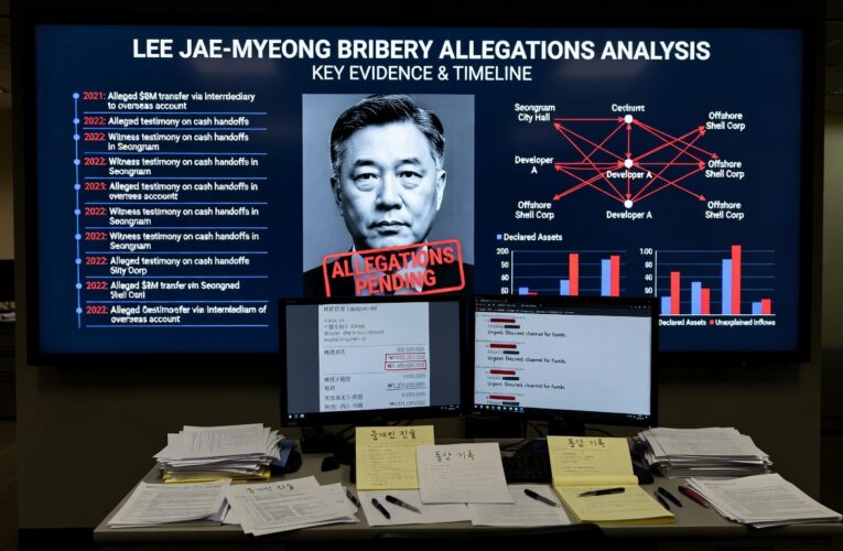 Lee Jae-myeong Bribery Allegations Analysis